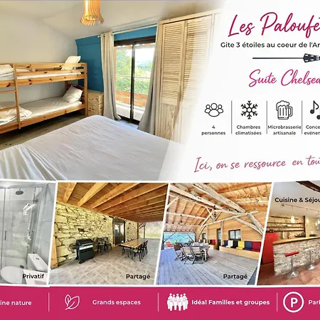 Brasserie Des Paloufettes - Classe 3 Etoiles בית נופש *