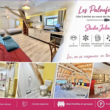 Brasserie Des Paloufettes - Classe 3 Etoiles בית נופש *